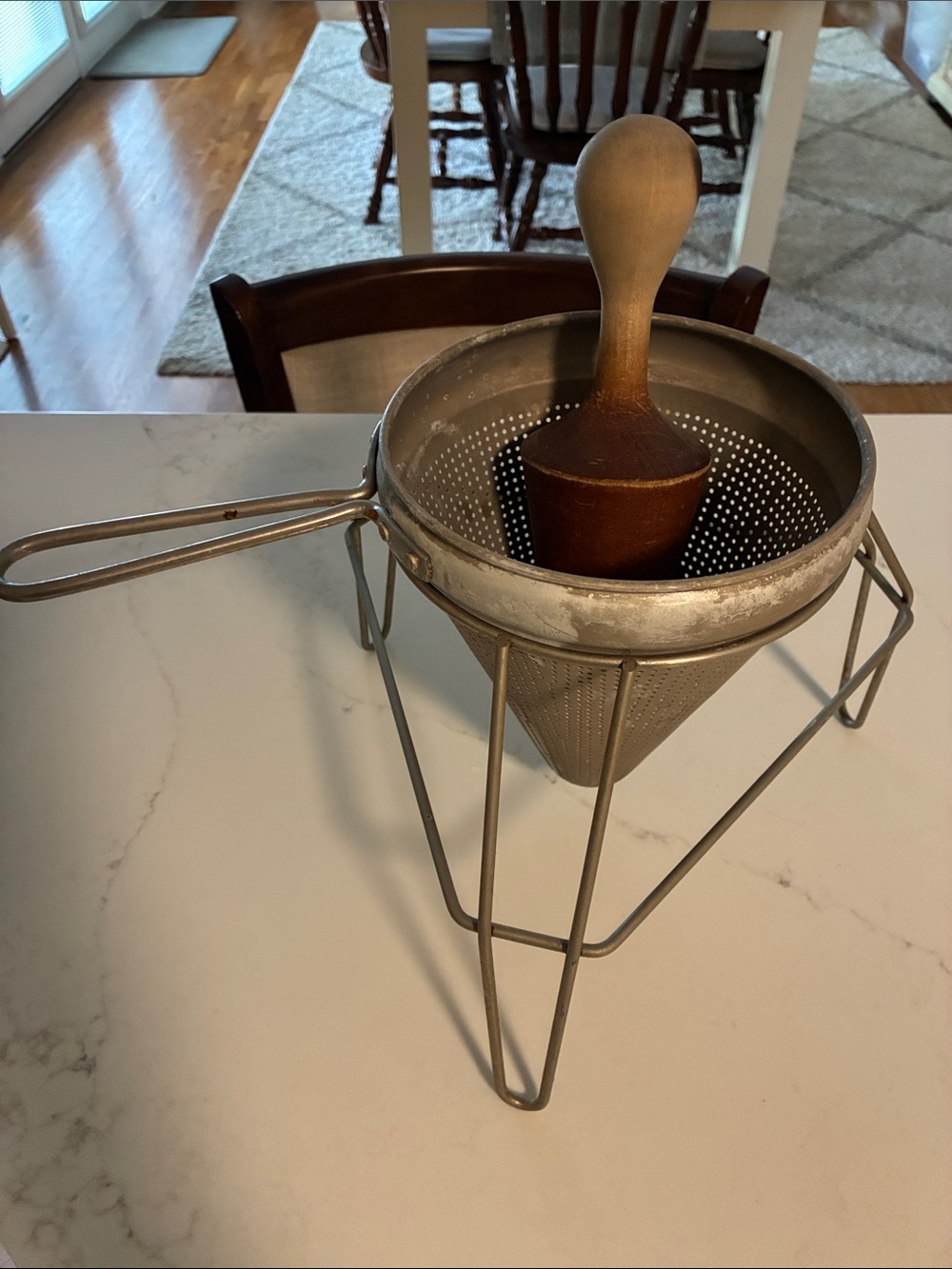 Vintage Conical Food Mill Set